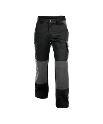 Produktbild von DASSY® Boston Zweifarbige Arbeitshose mit Kniepolstertaschen SCHWARZ/ZEMENTGRAU Gr.53 Länge: MINUS