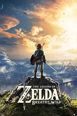 Immagine prodotto di Leggenda di Zelda, il poster di Breath of the Wild Sunset