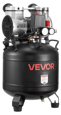 Produktbild von 30-Liter-Kompressor, 1,5 kW, 113 Liter/Minute bei 6,2 Bar. Kompressoren, maximal 10 Bar Druck. Ölfreier Kompressor mit Tank für Autoreparaturen, Reifenaufpumpen, Spritzarbeiten und Holzarbeiten