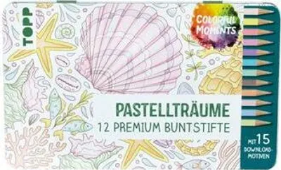 Produktbild von Colorful Moments Designdose mit Buntstiften - Pastellträume
