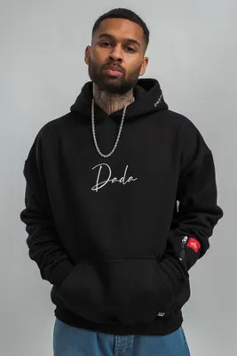 Produktbild von DADA Supreme Oversized Hoodie mit Logo-Details und Reißverschlusstasche Größe: S