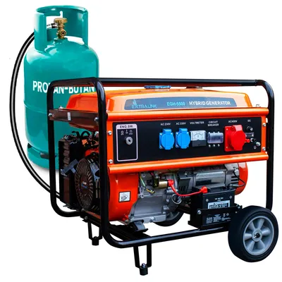 Immagine prodotto di Extralink EGH-5500 Generatore Ibrido GPL CNG Benzina 5,5kW