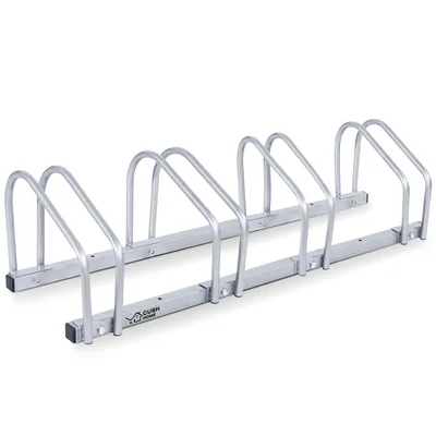Produktbild von CCLIFE Fahrradständer Boden für 4 Fahrräder mit Reifenbreiten bis 65 mm Eisen Fahrradhalter 101 x 32 x 26 cm