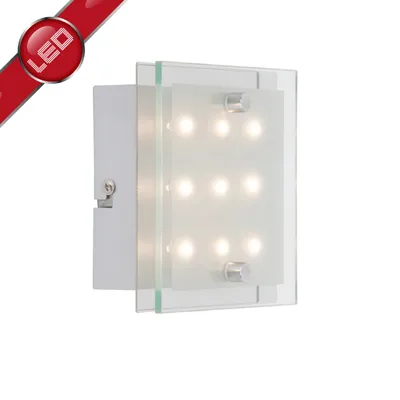 Produktbild von Brilliant San Francisco 0,8W LED WA/DE Wand- und Deckenleuchte chrom/weiß-transparent G94146/15