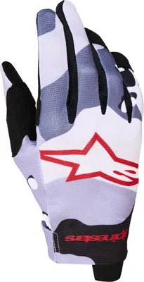 Produktbild von Alpinestars Radar Motocross Handschuhe, schwarz/grau/lila, XL