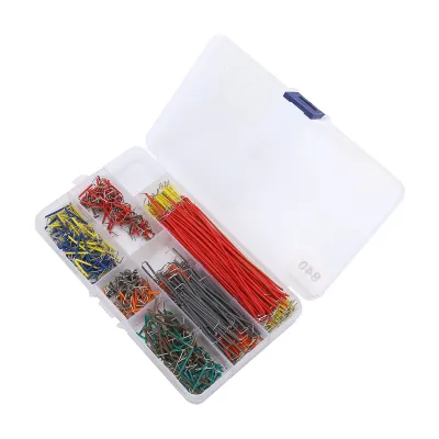 Imagen del producto de Cable flexible, cable conector para protoboard, kit de cables conector de diferentes colores, conector puente sin soldadura, conector expansor de pines, componente electrónico
