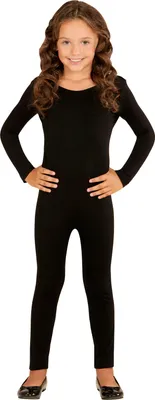 Produktbild von Langer Body schwarz Kindergröße: 140-152