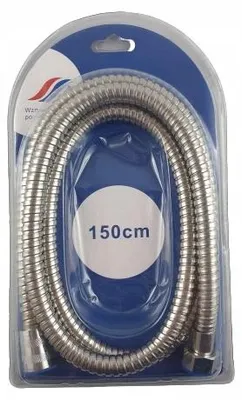 Produktbild von WADEP Duschschlauch Chrom 150cm Doppelgeflecht