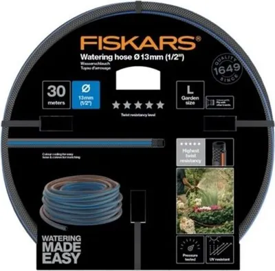 Zdjęcie produktu dla Wąż ogrodowy Fiskars Q5 13 Mm (1/2) 30 M 1027108