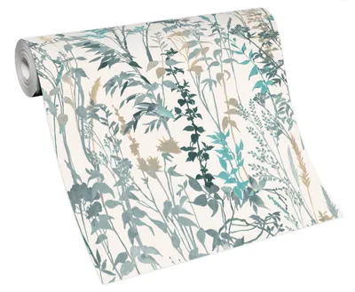 Produktbild von Erismann Vliestapete 10258-18 Casual Chic, Floral türkis, 10,05 x 0,53 m