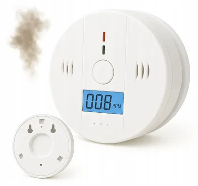 Zdjęcie produktu dla Czujnik czadu CO z wyświetlaczem, alarm 85 dB, na baterie,   detektor tlenku węgla