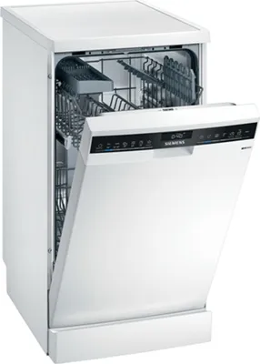 Zdjęcie produktu dla Siemens iQ300 SR23HW48KE, Wolnostojący, Wąski (45 cm), Biały, Biały, 1,75 m, 1,65 m