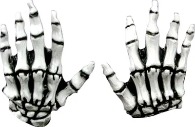 Produktbild von Knochengerippe Skelett Handschuhe Junior