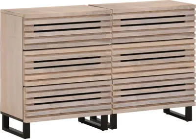 Obrázek produktu pro Příborníky 2 ks 60 x 34 x 75 cm masivní mangovníkové dřevo