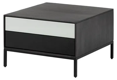 Produktbild von MASSIVMOEBEL24.DE Couchtisch Mango 67x67x43 dunkelgrau geölt CHICAGO #213