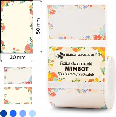 Obrázok produktu pre Samolepiace termálne štítky Niimbot B1 B4 B21 B3S B31 50x30
