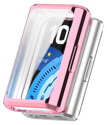 Immagine prodotto di Custodia in TPU per smartwatch Huawei Band 11 con protezione completa per lo schermo, rosa