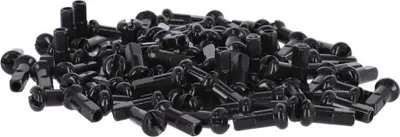 Immagine prodotto di Nipplo DT Swiss Pro Lock 2,0 x 12 in ottone nichelato, nero (confezione da 100)