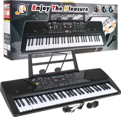 Obrázok produktu pre Klávesnica s učebným režimom pre deti 5+ Hudobný stojan Mikrofón Rádio - model č. 600