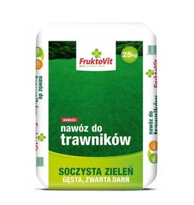 Zdjęcie produktu dla Fruktovit Plus nawóz do trawników worek 25kg Florovit soczysta zieleń