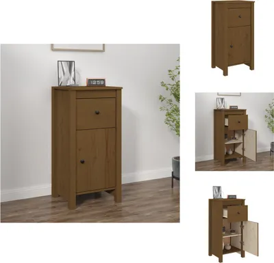 Produktbild von vidaXL Sideboard Honigbraun 40x35x80 cm Massivholz Kiefer -  Sideboards