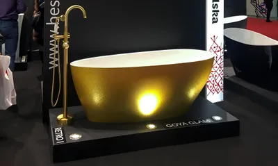 Obrázok produktu pre Mixér Frestehender zlatý mixér kohútik frestehende Armaturen Badewanne Wannen