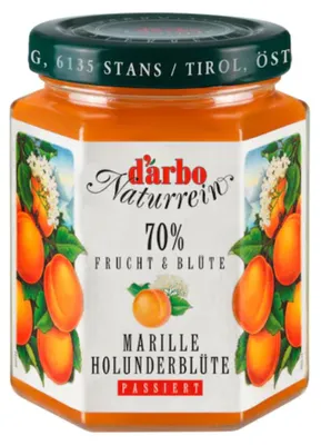 Immagine prodotto di Darbo crema spalmabile all'albicocca e fiori di sambuco puramente naturale 200g