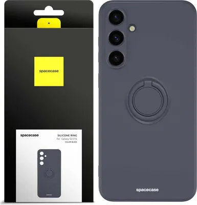 Obrázek produktu pro Silikonové pouzdro SPACECASE Silicone Ring Case pro Galaxy S23 FE Černá