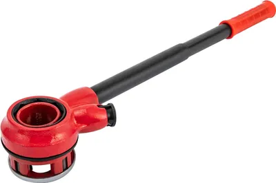 Produktbild von Rohrgewindeschneidsatz - Manueller Ratschen-Gewindeschneider - 6 BSPT-Schneidköpfe 6, 9,5, 13, 19, 25, 32 mm - Hochkohlenstoffstahl - Aufbewahrungskoffer - Schwarz