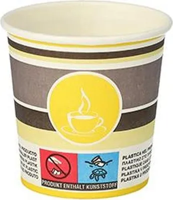Produktbild von 2000 Pappbecher "To Go" 0,1 l Ø 6 cm · 6 cm Espresso