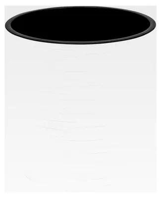 Produktbild von Blumentopf mit Einsatz D 25 cm Weiß Modernstruktur Kunststoff