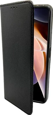 Produktbild von Buch Tasche "Smart" kompatibel mit XIAOMI REDMI NOTE 11 PRO 5G Handy Hülle Etui Brieftasche Schutzhülle mit Standfunktion, Kartenfach Schwarz
