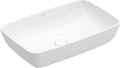 Zdjęcie produktu dla VB Artis 580x385mm prostokątna umywalka nablatowa bez przelewu Biały Alpine CeramicPlus