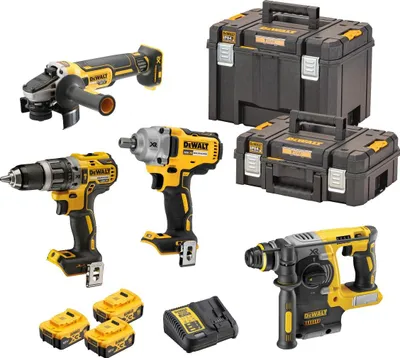 Produktbild von DEWALT 18V Akku-Set 4-teilig 3×5,0 Ah