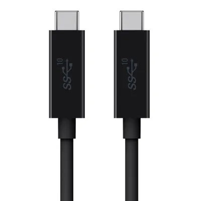 Immagine prodotto di BELKIN Cavo USB 3.1 SuperSpeed+, da USB-C a USB-C, fino a 10 GBit-s, 3A, 1 m, nero