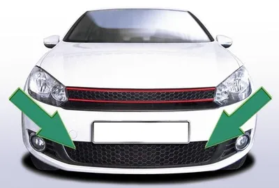 Kühlergrill Sportgrill Wabengrill Gitter Stoßstange MITTE für VW Golf 6 VI – Produktansicht