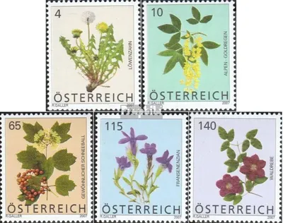Produktbild von Briefmarken Österreich 2007 Mi 2678-2682 (kompl.Ausg.) postfrisch Blumen