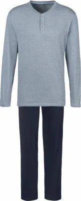 Produktbild von s.Oliver Pyjama 2 -teilig blau-meliert-navy Größe 48/50