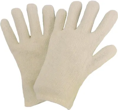Produktbild von Arbeitshandschuhe | 12 Paar Nitras Baumwoll-Trikot-Handschuhe | natur | Gr. 10