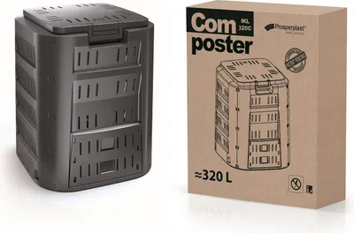 Immagine prodotto di Kompostér COMPOGREEN 320 l - barva: černá