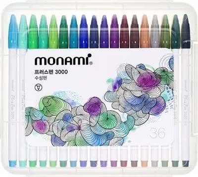 Immagine prodotto di Monami Plus Pen 3000, fineliner, 0,4 mm, set di 36 pezzi