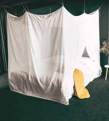 Obrázok produktu pre Bavlnená moskytiéra Deconet - Classic XXL - L210 x B240 cm BIELA - 2 osoby