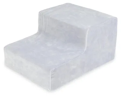 Obrázok produktu pre Zamatový mäkký penový schodík na detské ihrisko, svetlosivý