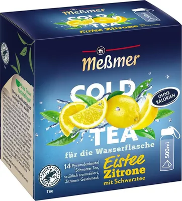 Zdjęcie produktu dla Meßmer Cold Tea owocowa świeża herbata mrożona cytryna 14 torebek 38g