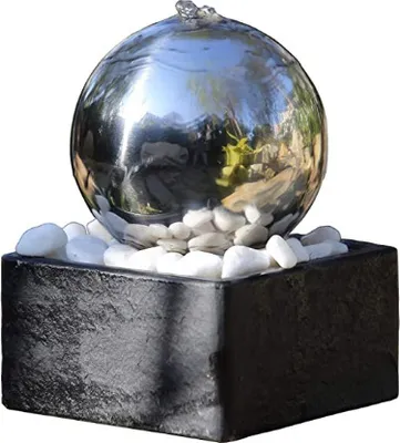Produktbild von KÖHKO® Zimmerbrunnen Rumba 25006 Kugelbrunnen mit LED-Beleuchtung