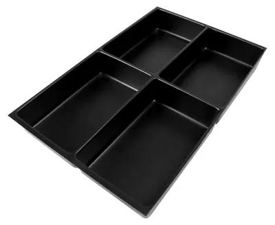Produktbild von Schubladeneinsatz mit 4 Fächern für A4 Schubladen aus Metall, 800 Kunststoff, 36,5 x 23,7 x 5 cm