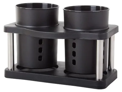 Obrázek produktu pro Verk 07132 Odkapávač na příbory 19 x 14 cm černý