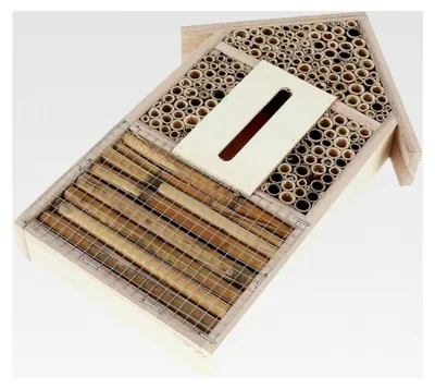 Produktbild von Großes Bienenhaus und Schmetterlingshaus aus Holz für den Außenbereich