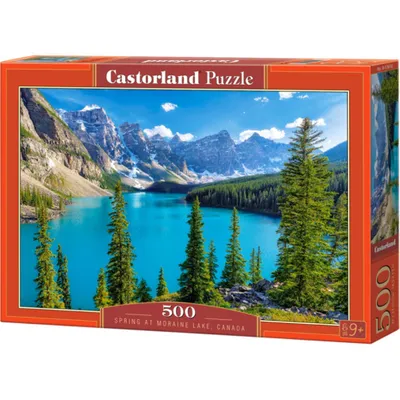 Image de Puzzle 500 pièces Printemps au lac Moraine Canada 53810 Castorland