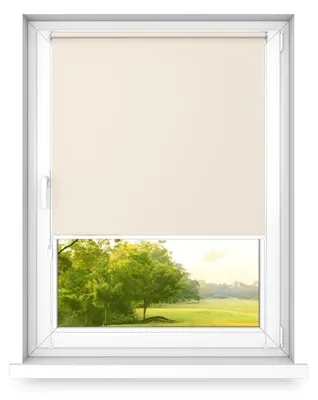 Image de Time4blinds - Store occultant sans perçage, 800x1400mm, Écru - Droite